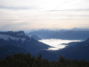 Obwohl ich die Aussicht genoß, waren meine Gedanken schon wieder beim nicht ungefährlichen Gipfelgrat, der ja logischerweise nochmals zu überqueren war.