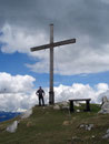 Natürlich darf das obligatorische Gipfelkreuzfoto nicht fehlen, weder von mir ...