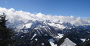 Ein Blick nach SW auf die Haller Mauern mit Kreuzmauer (2091m), Scheiblingstein (2197m), Großen (2244m) und Kleinen Pyhrgas (2023m) …