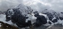 Die steilen Felsabstürze bzw. Flanken des „Monte Zebru (3735m)“ und der „Thurwieser Spitze (3652m)“.