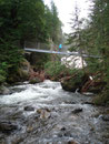 ... bis uns eine feste Metallbrücke ...