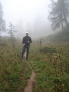 Diese Stelle auch gemeistert, der Nebel hing immer noch sehr tief, erreichten wir eine Art "Hochplateu"