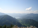 Es eröffnete sich aber auch ein Weitblick auf den benachbarten Wolfgangsee …