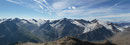 In südlicher Richtung türmten sich die Hintere Schwärze (3624m), die Marzellspitze (3500m) & der Similaun (3599m) in den Himmel und ...