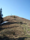 Nach etwa 1 ½ Std. erreichten wir die breite Graskuppel des 1338m hohen Heuberges. Zu diesem Zeitpunkt waren wir noch fast alleine auf weiter Flur unterwegs, was sich aber in nächster Zeit noch ändern sollte.