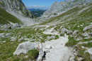 Auf der Nordseite des Steiglpasses führte der Steiglweg gemütlich …