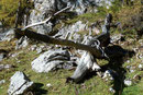 Vorbei an seltsam anmutenten Formation ...