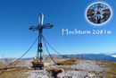 Hochturm (2081m) – ein wunderschönes Gipfelkreuz.