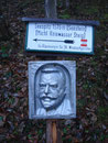 Nach etwa 15 Min. erreichte ich die erste Abzweigung. Ich folgte dem "Michael-Kniewasser-Steig" links weiter bergauf.