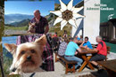 Auch meine Wegbegleiter Eddie & Greti hatten schon ein Riesenloch im Bauch. Somit war der Plan bereits besiegelt, wir gesellten uns dazu und die beiden füllten ihre Batterie mit den Köstlichkeiten der Hütte auf.