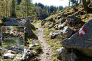 ... und schon gings weiter hinab dem Weitwanderweg E4alpin/01 entlang folgend.