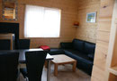 Wohnzimmer mit Holzofen