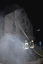 Fassadenbrand nach Blitzschlag