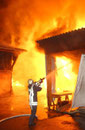 Brandeinsatz Holzhandel