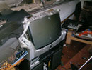 Fernseher nach Zimmerbrand