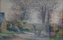 Paysage, pont, (couleur) env. 1949 (aquarelle, coll. part. HMC)