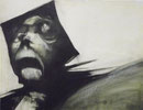 Etude pour les évèques, 1980 (gouache, 65 x 50 cm, coll. part. RP)
