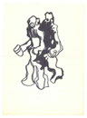 Silhouettes doubles, env. 1980 (feutre, 20.5 x 15 cm, coll. part. MR)