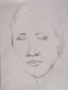 Femme d'Anduze, 2010 (crayon, 30 x 21 cm, coll. part. JCL)