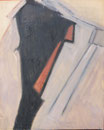 Portrait abstrait (gouache sur carton, 50 x 65 cm, coll. part. MR)