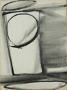 Verre noir, env. 1960 (gouache, 65 x 50  cm, coll. part. MR)