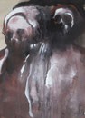 La mort, env. 1980 (gouache sur carton, 40 x 29  cm, coll .part. MR)