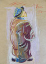 Jean Quemeneur, env. 1948 (gouache, 40 x 30 cm, coll. part. MR)