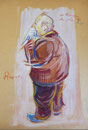 Le rhume du père Laurent, env. 1948 (gouache, 40 x 30 cm, coll. part. MR)