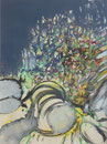 Fonds marins, env. 1970 (gouache, 40 x 54 cm, coll. part. AT )
