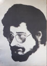 Pierre Overney, 1972 (gouache sur carton, 119 x 80 cm, Montreuil, Musée de l'histoire vivante)