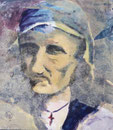 Religieuse, env. 1948 (gouache, 23 x 19 cm, coll. part. MR)