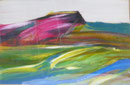 La route bleue des Cévennes 1, 2006 (huile et gouache, 75 x 62 cm, coll. part. MR)