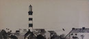 Ouessant, phare du Créac'h, env. 1950 (dessin, 32 x 15 cm, verso du moulin d'Ouessant, coll. part. MR)