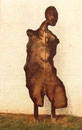 Statue Hiroshima, env. 1980 (bois, 200 x 100 cm, coll. part. JFC)