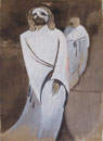 Jésus est condamné à mort, env. 1946 (gouache, 18 x 29 cm, coll. part. MR)