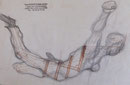 Etude de dessus, env. 1980 ( dessin, 26 x 19 cm, coll. part. MR)