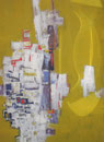 Gouache Abstraite jaune, env. 1960 (gouache, 65 x 50 cm, coll. part. DJP)