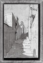 Village du sud, env. 1980  (aquarelle, coll. part.)