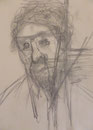 Esquisse tête, env. 2010 (croquis, 30 x 21 cm, coll. part. 2010)