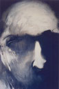 Visage, env. 1970, (huile, 158 x 123 cm., coll. part.GR)