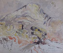 Etude d'après Cézanne, env. 1960 (aquarelle, coll. part. JR)