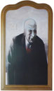 Portrait robot d'un notable (diptyque), 1978 (huile, 144 x 93 cm, coll. part. HMC)