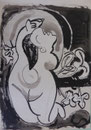 Nu façon Picasso, env. 1948 (dessin, 21 x 31 cm, coll. part. MR)