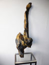 Sculpture anatomique, env. 1980, (bois peint,vis, 84 x 28 cm, coll. part. MR)