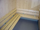 Bank in Garderobe