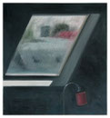 /Dachfenster, 57 x 53 cm, Öl auf Baumwolle, 2006