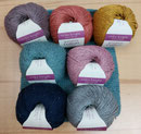 Gossypium Cotton Tweed, 96% Baumwolle und 4% Polyester, Lauflänge 125 m je 50-g-Knäuel für Nadelstärke 3 bis 3,5