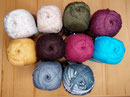 Atelier Zitron - 6-fach Sockenwolle, Trekking Color, Tweed & Uni, 75% Schurwolle und 25% Polyamid, Lauflänge 390m/150g, Schonwaschgang bis 40°