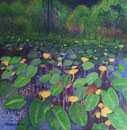 Seerosenteich | Acryl | 68 x 68 cm | 2011
