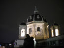 Dach des Naturhistorischen Museums bei Nacht